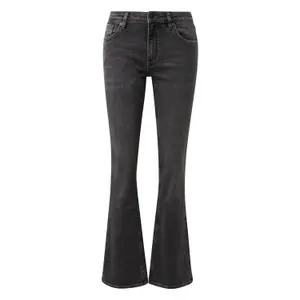 Modern Mid-Rise Bootcut Jeans for Women QS image-0