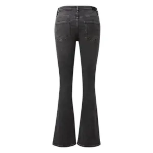 Modern Mid-Rise Bootcut Jeans for Women QS image-1