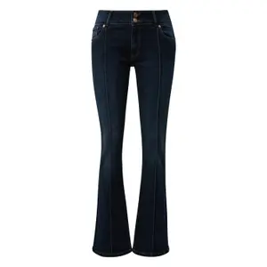 Casual Trendy Bootcut Jeans for Women QS image-0
