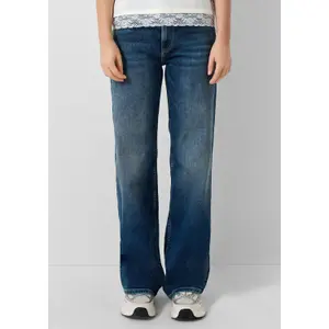 Wide Leg Jeans with Flattering Fit Women's QS image-6