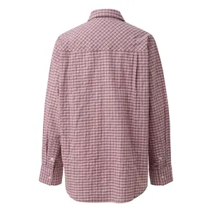Short Floral Relief Lace Blouse Women QS image-1