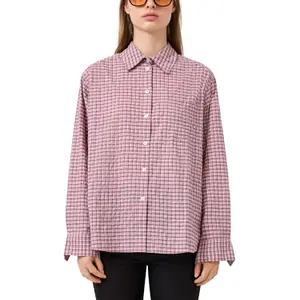 Short Floral Relief Lace Blouse Women QS image-2