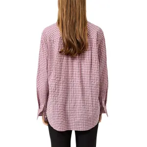 Short Floral Relief Lace Blouse Women QS image-5