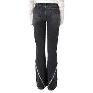 High-Waisted Regular Jeans with Bohemian Style and Vintage Look for Women QS Reena image-5