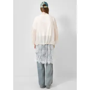 Slightly Sheer Chiffon Inserts Women's Jacket QS image-4