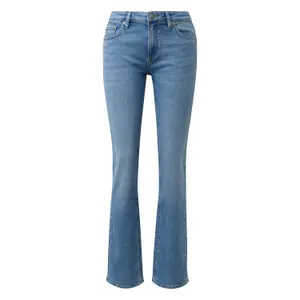 Women's Straight Jeans with Authentic Worn Effect QS Catie image-0