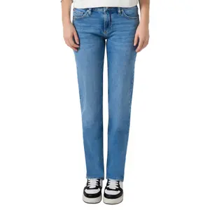 Women's Straight Jeans with Authentic Worn Effect QS Catie image-2