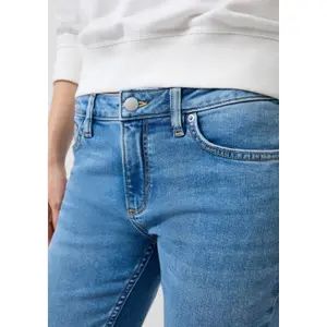 Women's Straight Jeans with Authentic Worn Effect QS Catie image-3