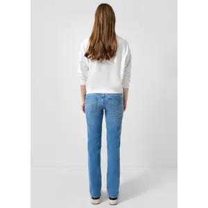 Women's Straight Jeans with Authentic Worn Effect QS Catie image-4