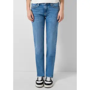 Women's Straight Jeans with Authentic Worn Effect QS Catie image-6