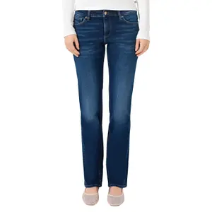 Women's Straight Jeans with Authentic Worn Effect QS Catie image-2