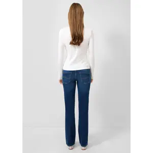 Women's Straight Jeans with Authentic Worn Effect QS Catie image-4