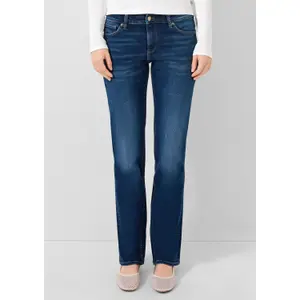 Women's Straight Jeans with Authentic Worn Effect QS Catie image-6