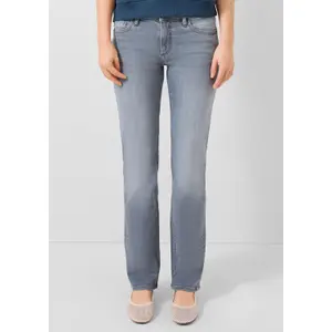 Women's Straight Jeans with Authentic Worn Effect QS Catie image-6
