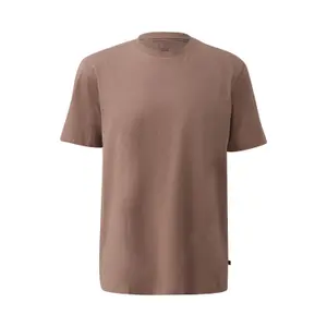 T-shirt Basic με στρογγυλή λαιμόκοψη και εκτυπωμένο λογότυπο QS image-0