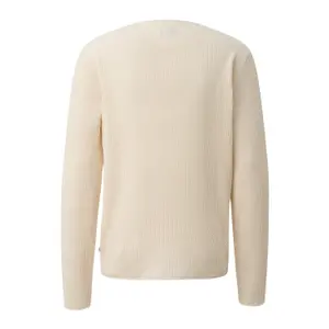 Textured Knit Pull with Rolled Hem QS Regular Fit image-1