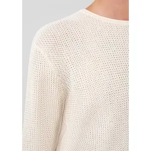 Textured Knit Pull with Rolled Hem QS Regular Fit image-3