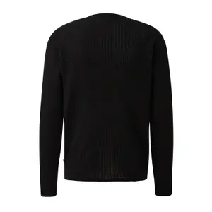Textured Knit Pull with Rolled Hem QS Regular Fit image-1