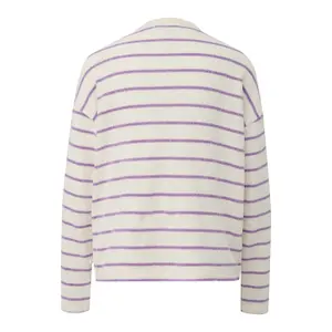 Soft Striped Chenille Knit Jumper Women QS Loose Fit image-1