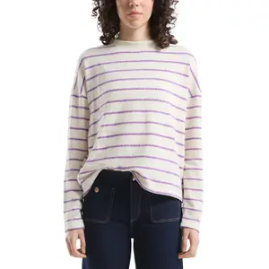 Soft Striped Chenille Knit Jumper Women QS Loose Fit image-2