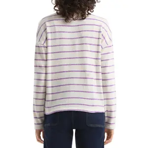 Soft Striped Chenille Knit Jumper Women QS Loose Fit image-5