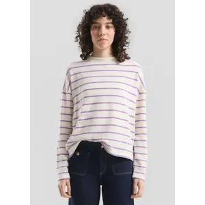 Soft Striped Chenille Knit Jumper Women QS Loose Fit image-6