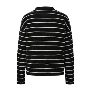 Soft Striped Chenille Knit Jumper Women QS Loose Fit image-1