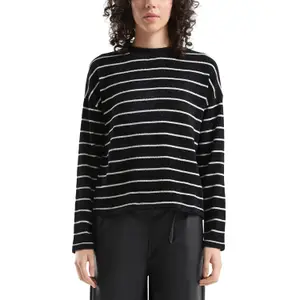 Soft Striped Chenille Knit Jumper Women QS Loose Fit image-2