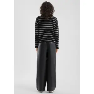 Soft Striped Chenille Knit Jumper Women QS Loose Fit image-4