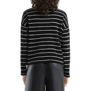 Soft Striped Chenille Knit Jumper Women QS Loose Fit image-5