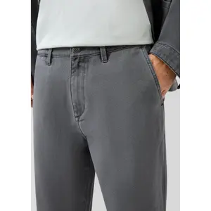 Loose Fit Stonewashed Denim Worker Pants QS image-3