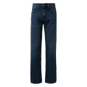 Straight Jeans Washed with Casual Style and Comfort QS image-0