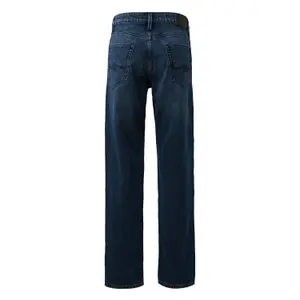 Straight Jeans Washed with Casual Style and Comfort QS image-1