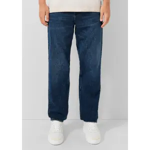 Straight Jeans Washed with Casual Style and Comfort QS image-6