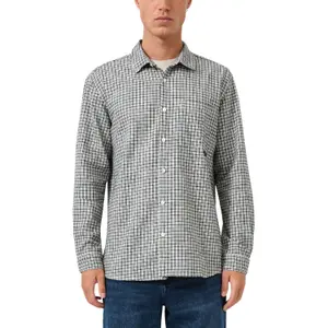 Classic Long Sleeve Shirt in Brushed Fabric QS image-2