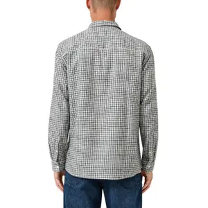 Classic Long Sleeve Shirt in Brushed Fabric QS image-5