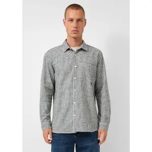 Classic Long Sleeve Shirt in Brushed Fabric QS image-6
