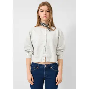 Short Cardigan with Drop Shoulders for Women QS image-6