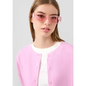 Short Cardigan with Drop Shoulders for Women QS image-3
