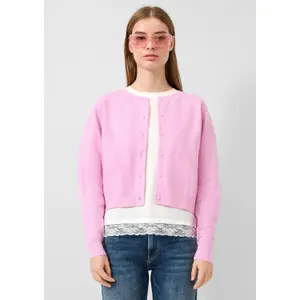 Short Cardigan with Drop Shoulders for Women QS image-6