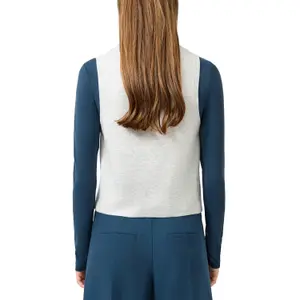 Short Sleeve Buttoned Cardigan for Women QS image-5