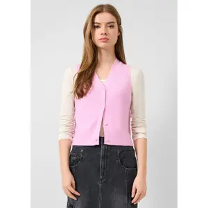 Short Sleeve Buttoned Cardigan for Women QS image-6