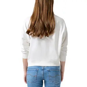 Soft Fleece Sweatshirt with Original Print Women's QS image-5
