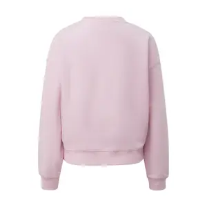 Soft Fleece Sweatshirt with Original Print Women's QS image-1