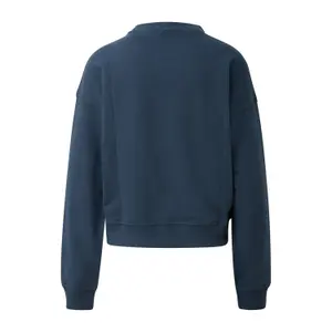 Soft Fleece Sweatshirt with Original Print Women's QS image-1