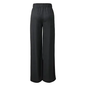 High-Waisted Jersey wide Leg Trousers for Women QS image-1