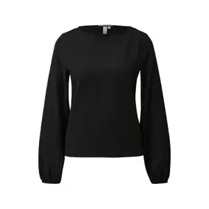 Casual Long Sleeve Structured Fabric T-shirt for Women QS image-0