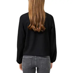 Casual Long Sleeve Structured Fabric T-shirt for Women QS image-5