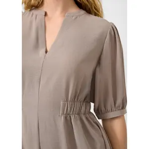 Fluid Soft Tunic Dress with Elasticated Waist Women QS image-3
