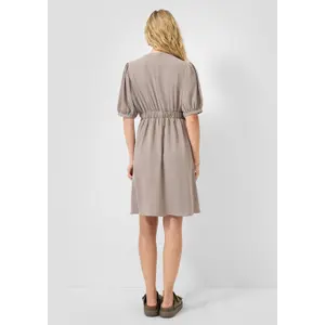 Fluid Soft Tunic Dress with Elasticated Waist Women QS image-4